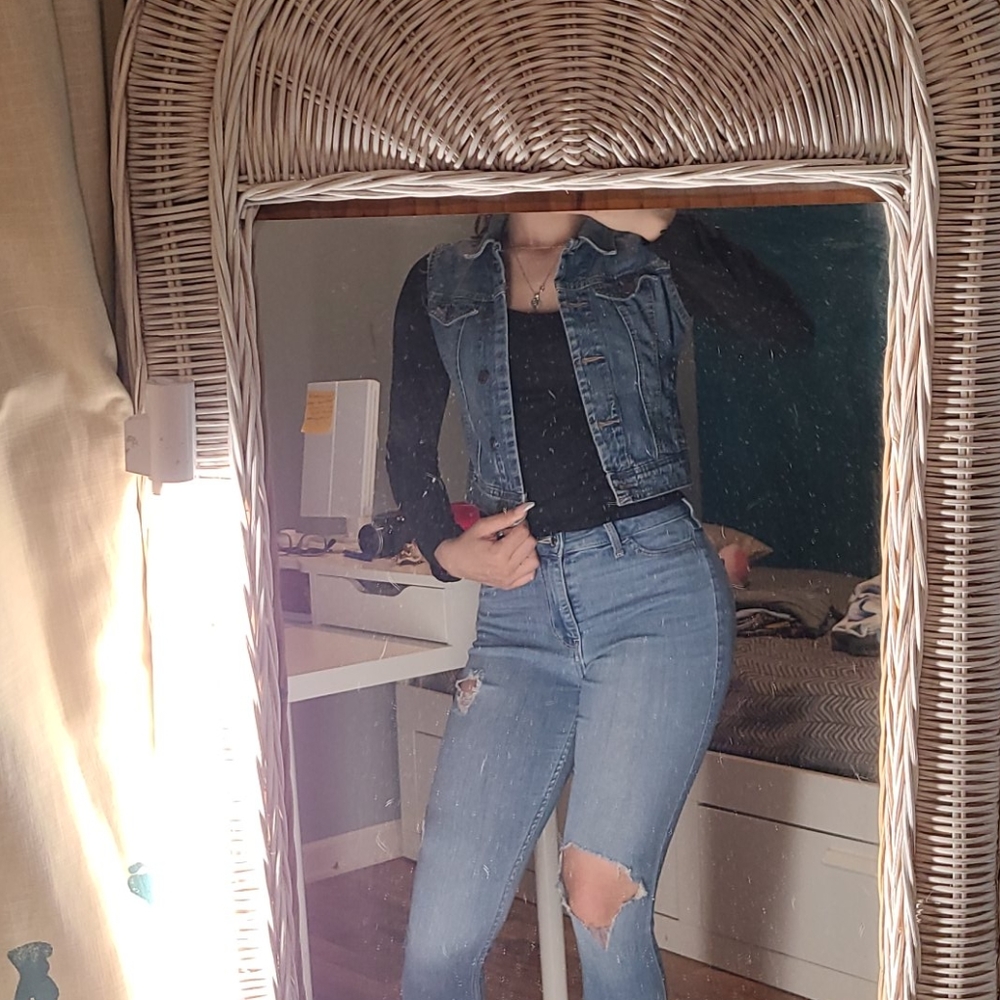 denim vest